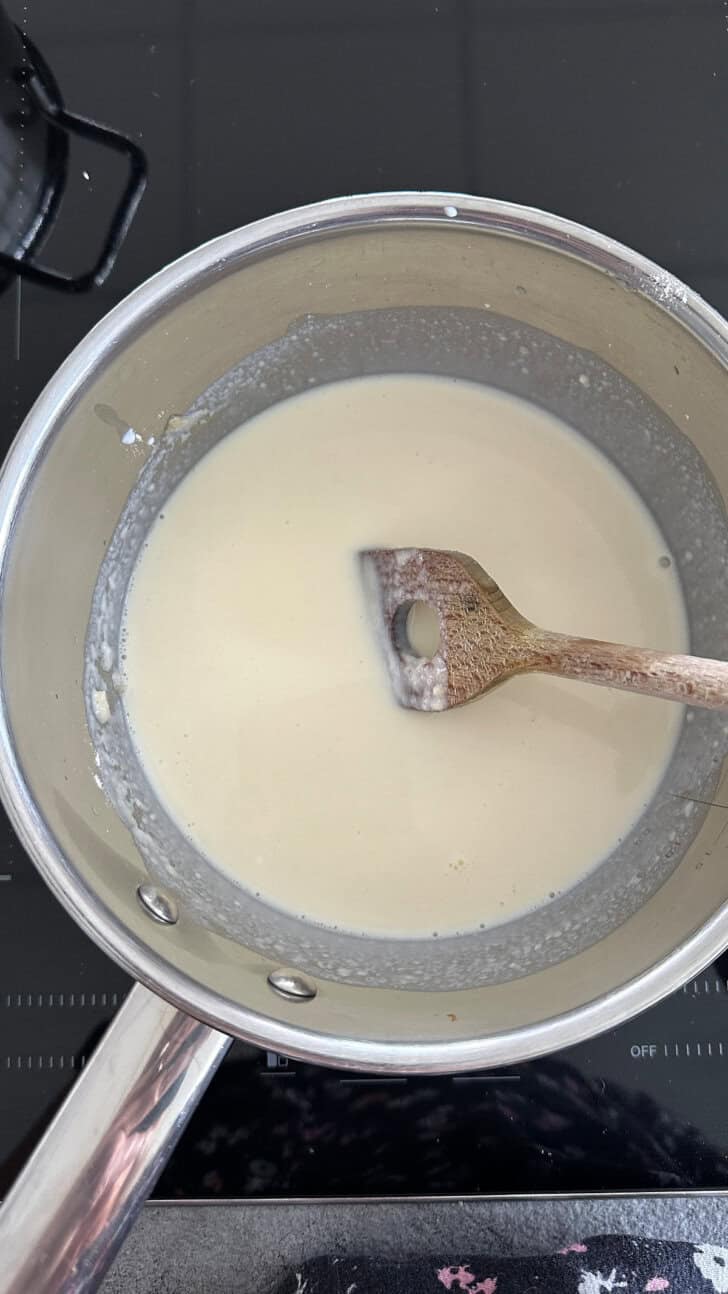 Bechamel saus klaar