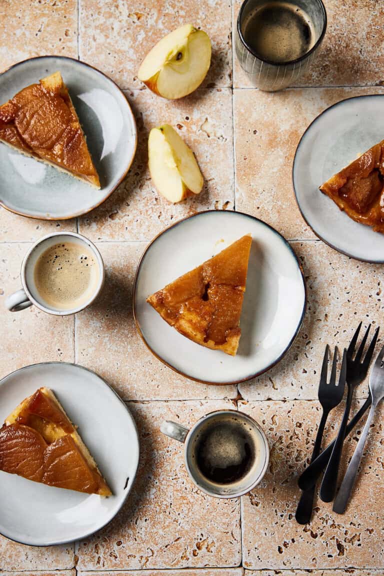 Tarte tatin met appel en boterkoek