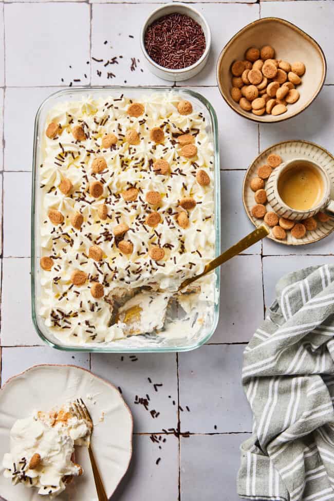 tiramisu met stoofpeertjes en kruidnoten