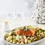 Gebakken zalm met geroosterde groente