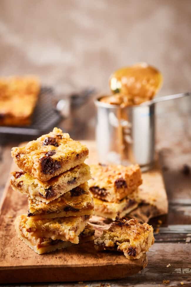 Boterkoek met chocola en dulce de leche