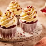 Red velvet cupcakes met witte chocolade botercreme