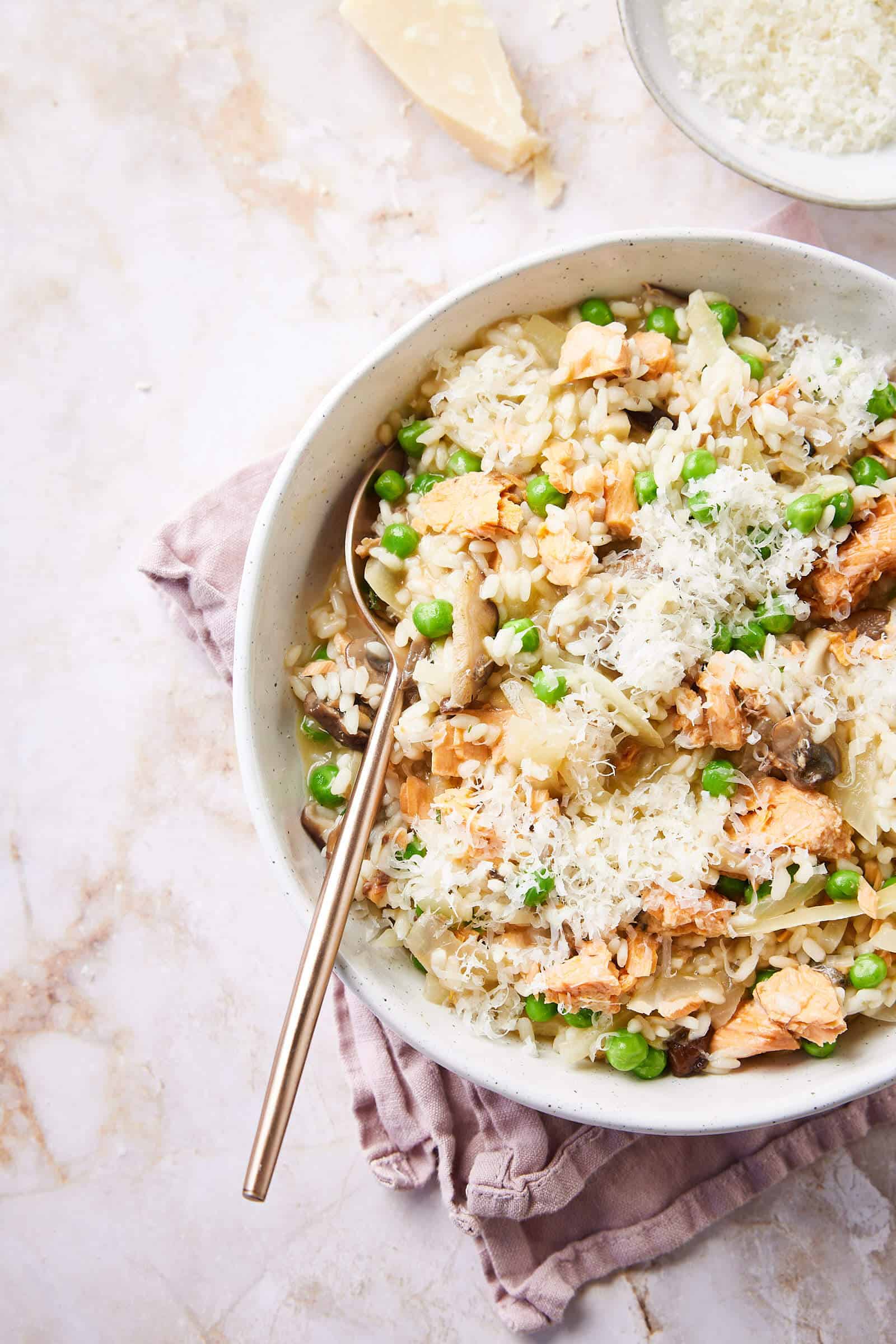 Risotto met zalm recept