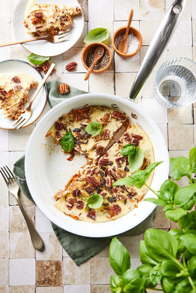 Zoete aardappel met appel