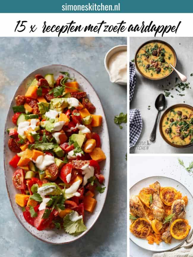 recepten met zoete aardappel