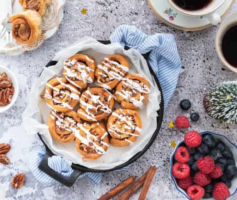 cinnamon rolls uit de airfryer