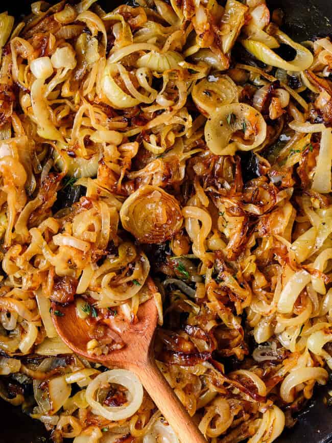 gekarameliseerde uien