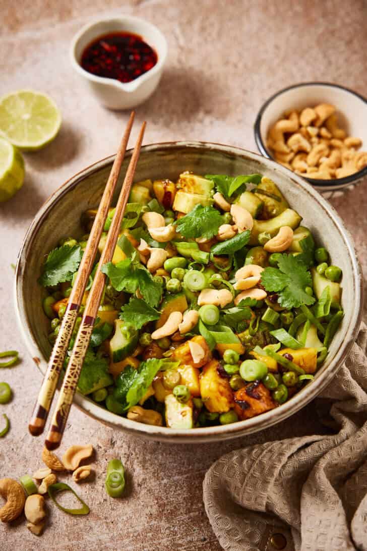 Vegetarische aziatische salade