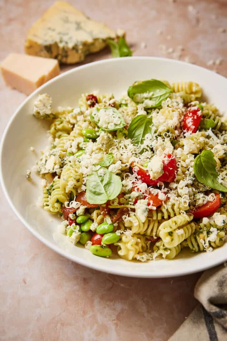 pastasalade met gorgonzola
