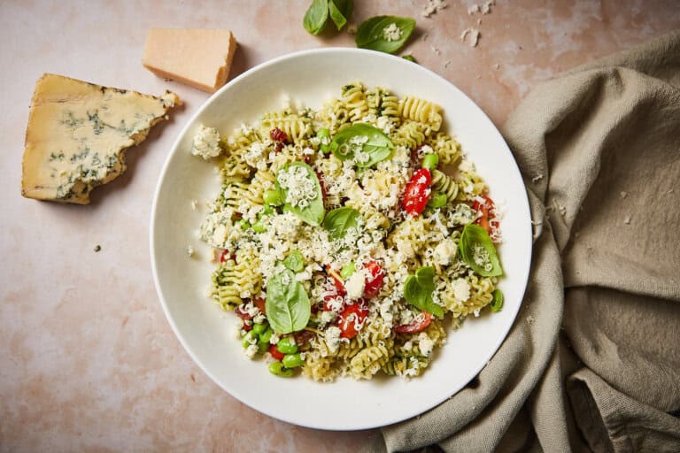 Pastasalade met gorgonzola