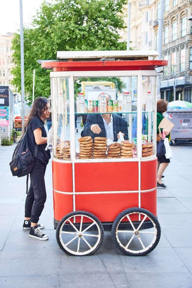 Simit kopen in Istanbul