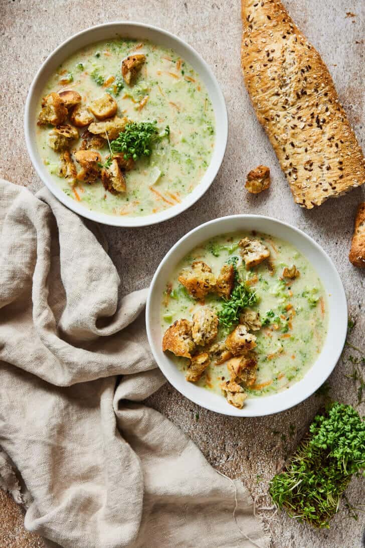 Broccolisoep met kaas