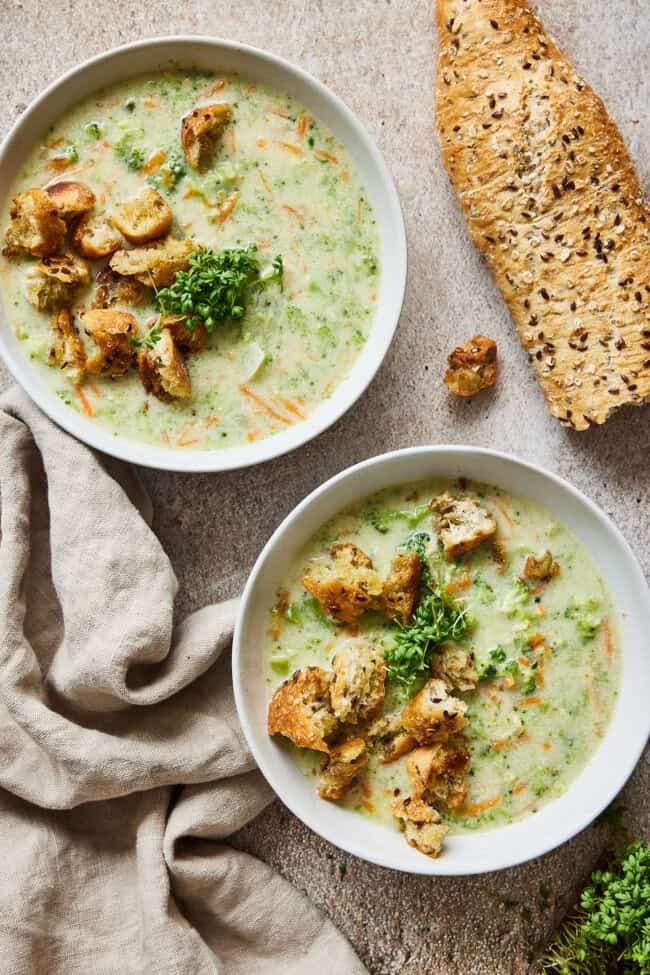 Broccolisoep met kaas