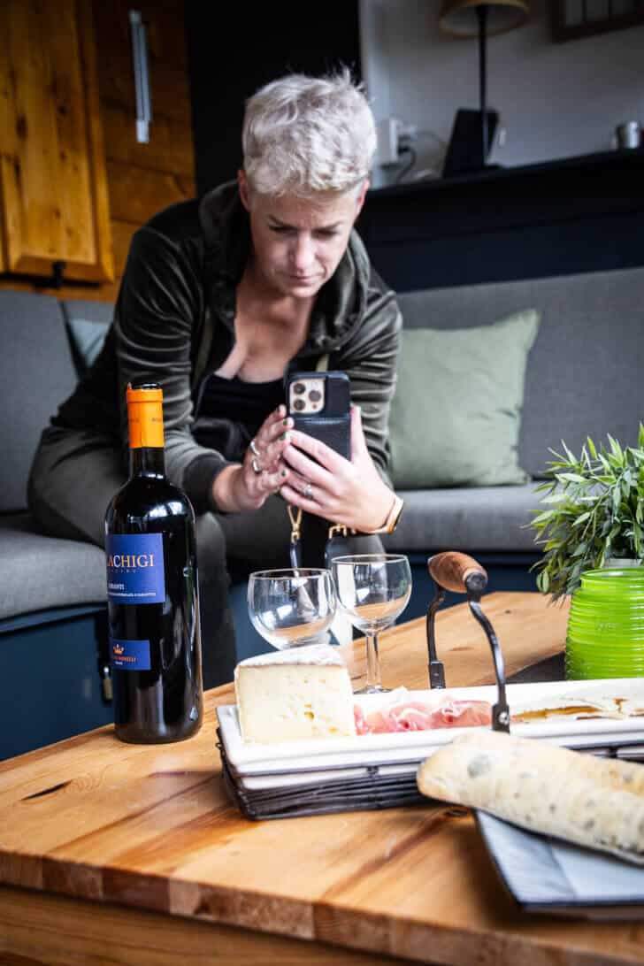 Laura maakt even een fotootje