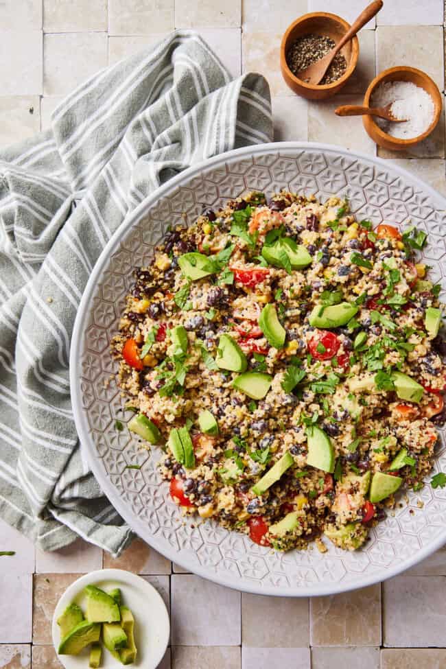Quinoa salade met chipotle dressing