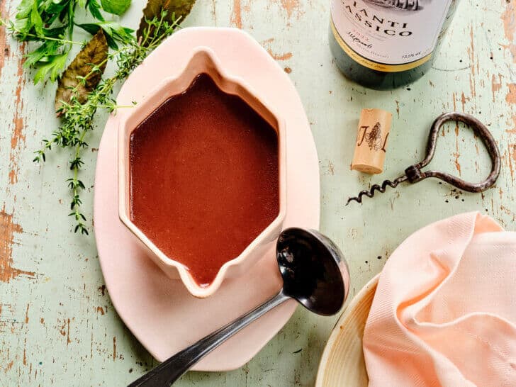 Rode wijnsaus