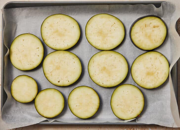 Aubergine bereiden in de oven