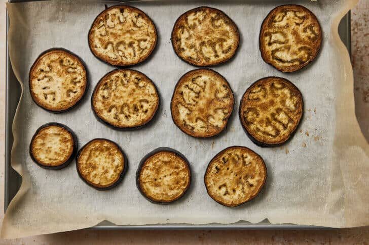Aubergine bakken in de oven