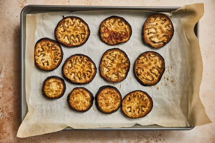 Aubergine bakken in de oven