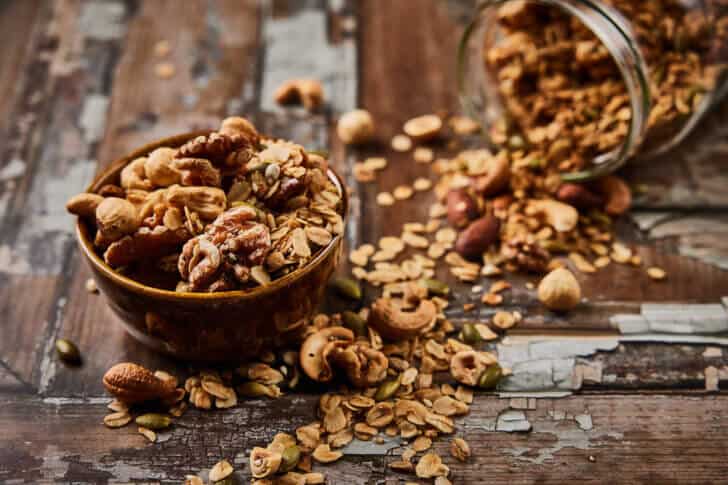 Airfryer granola