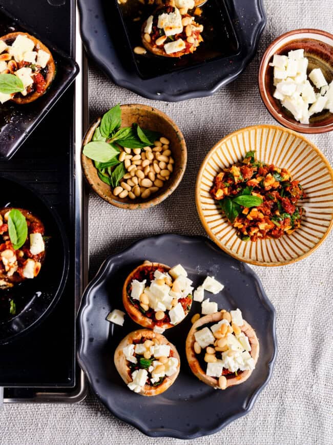 gourmet recept gevulde champignons