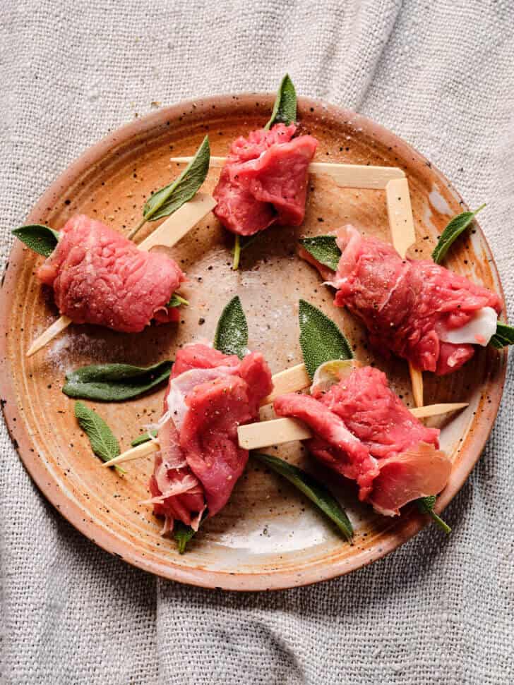 Gourmet recept saltimbocca
