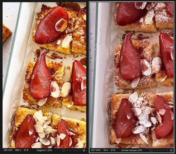 Gebruik van hoge iso