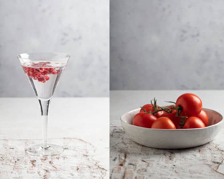 studioflitser voor foodfotografie met softbox en reflectie