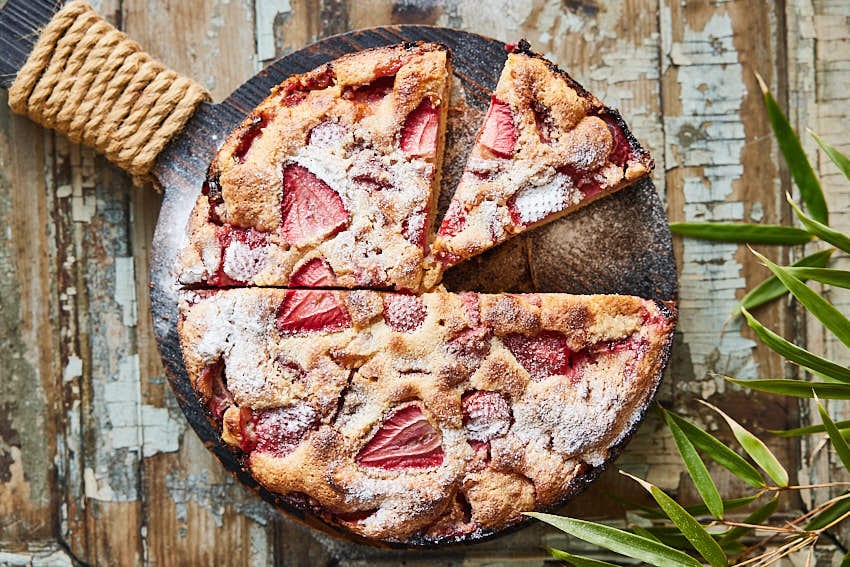 Aardbeiencake