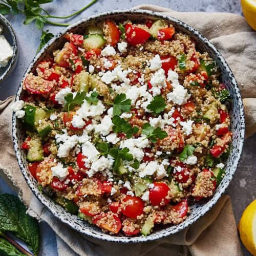 Basis quinoa salade met feta