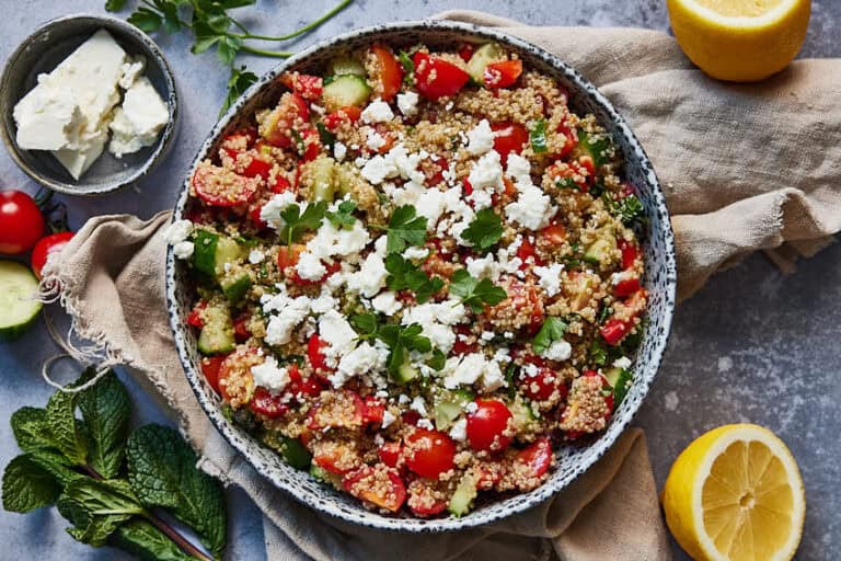 Basis quinoa salade met feta
