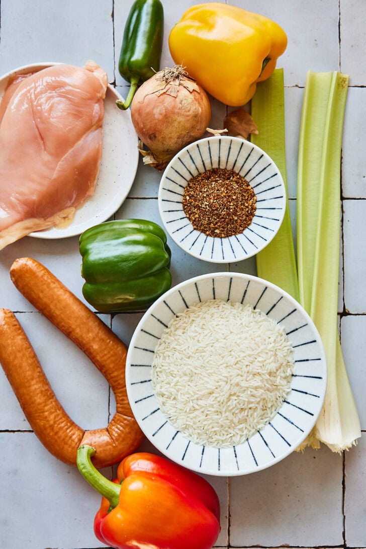 Ingredienten jambalaya