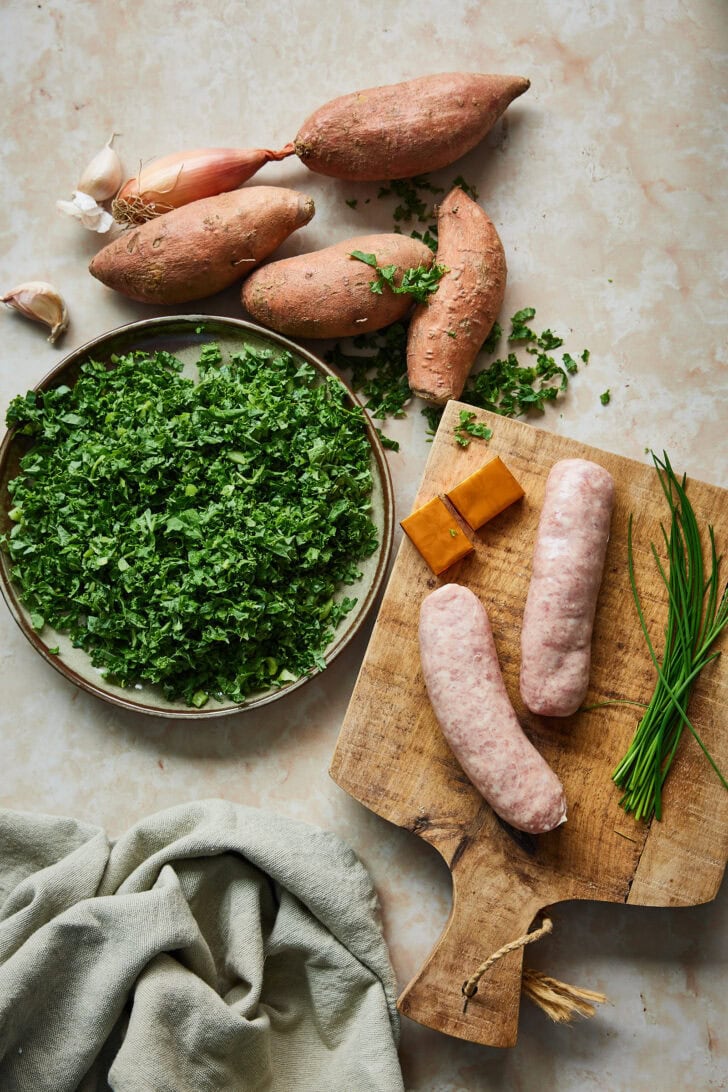 Ingredienten voor caldo verde