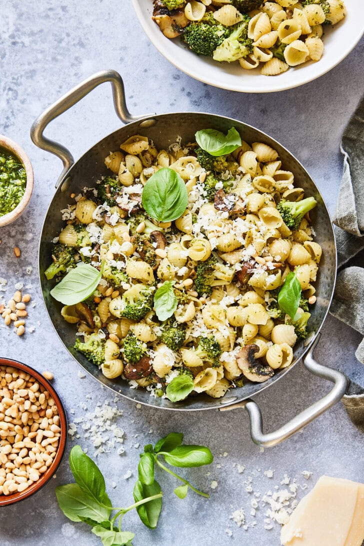 Pasta pesto vegetarisch