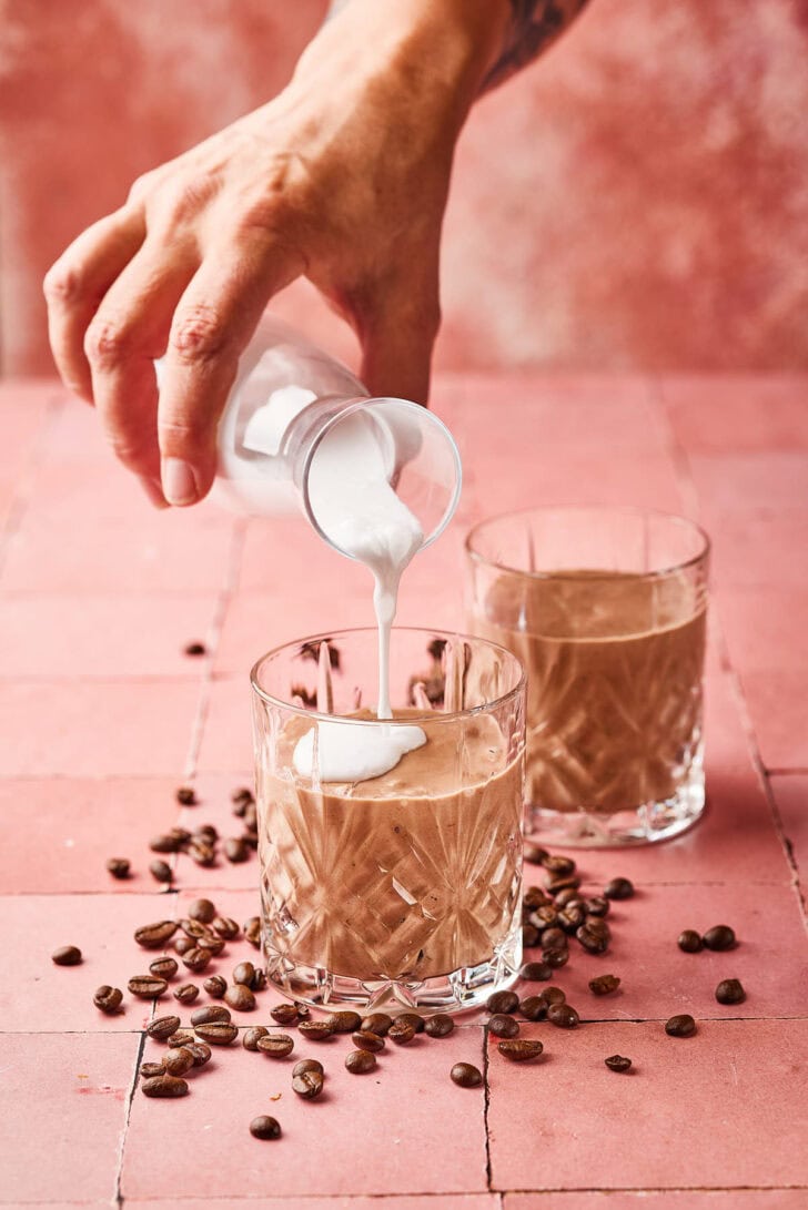 Cashew ijskoffie smoothie lactosevrij