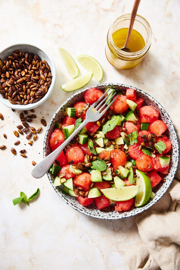 pittige watermeloensalade