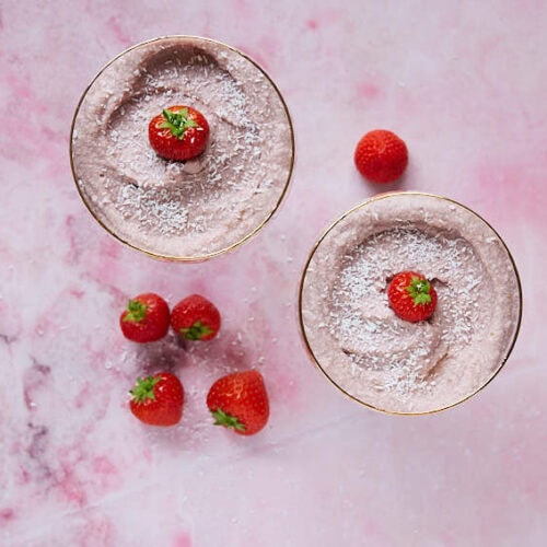 Aardbeienmousse