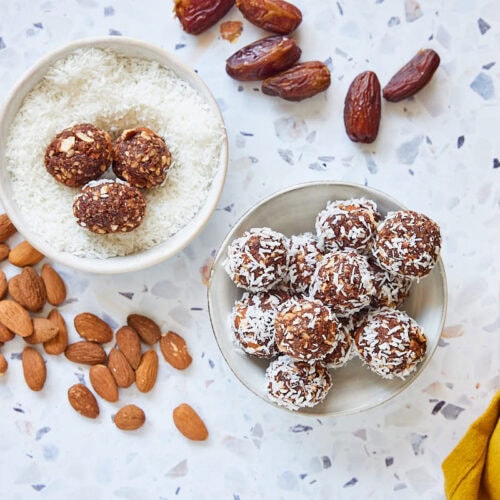 High protein dadelballetjes