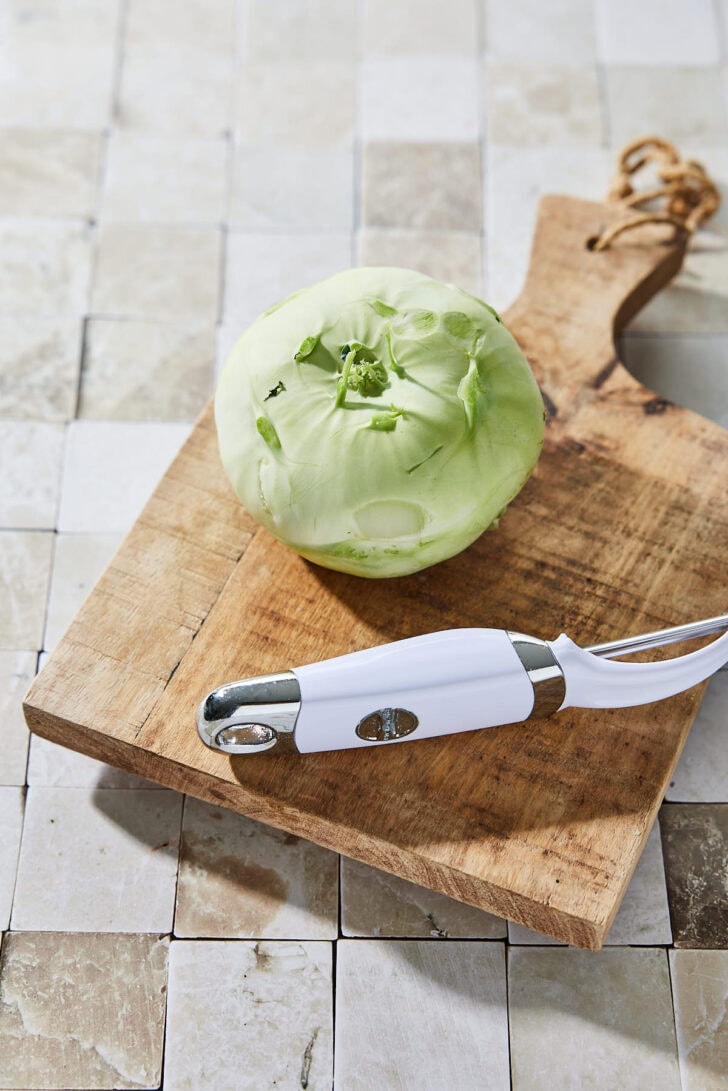 Koolrabi schoonmaken