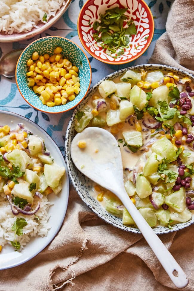 Romige Mexicaanse chayote