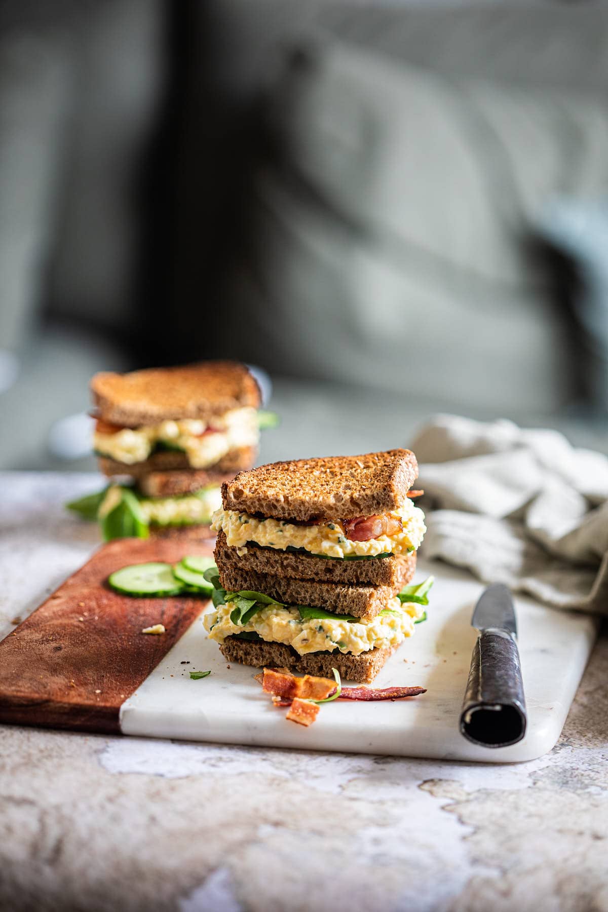 Sandwich met eiersalade