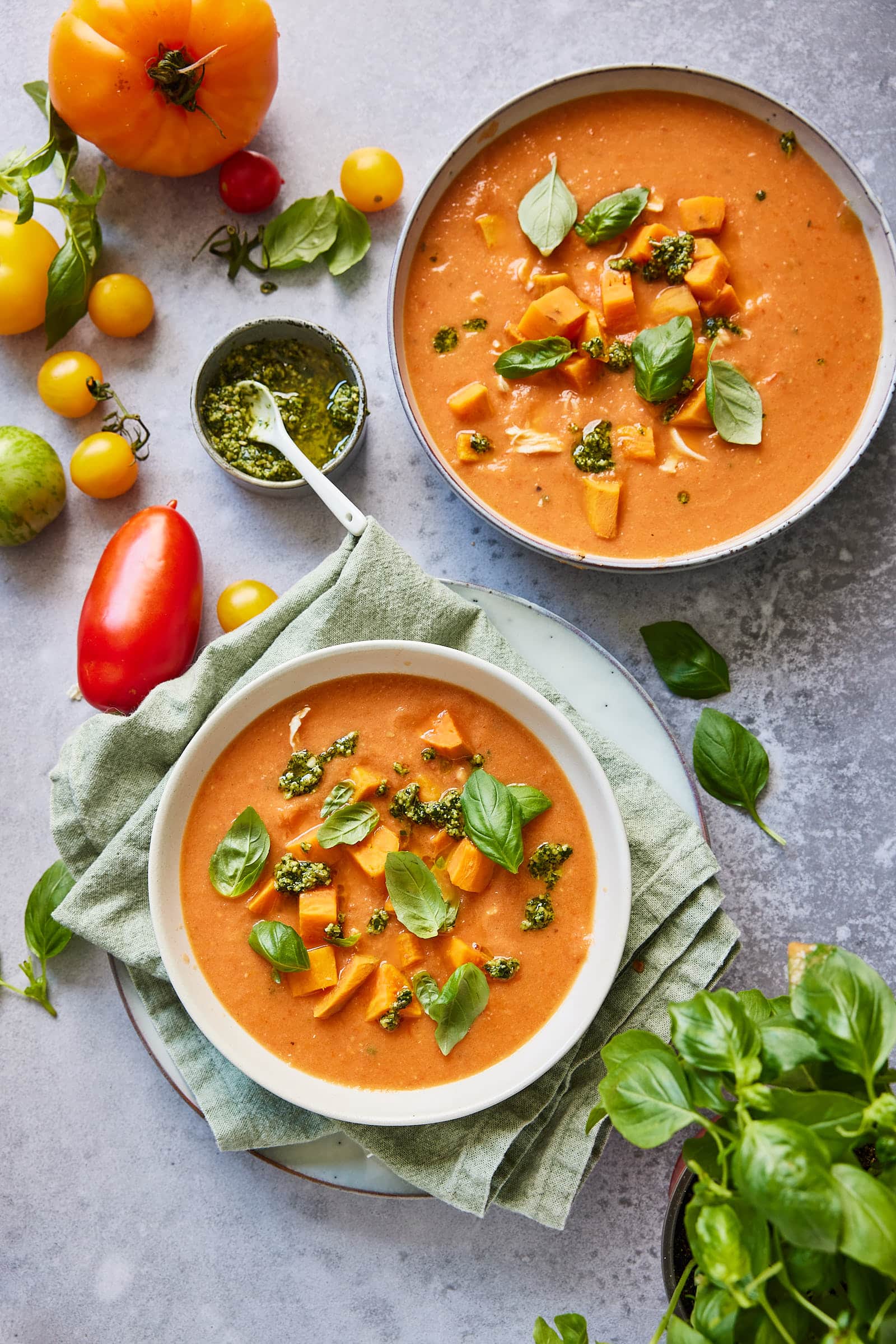 Geroosterde tomatensoep