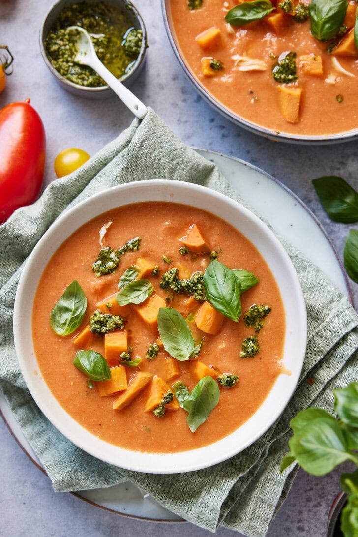 Geroosterde tomatensoep