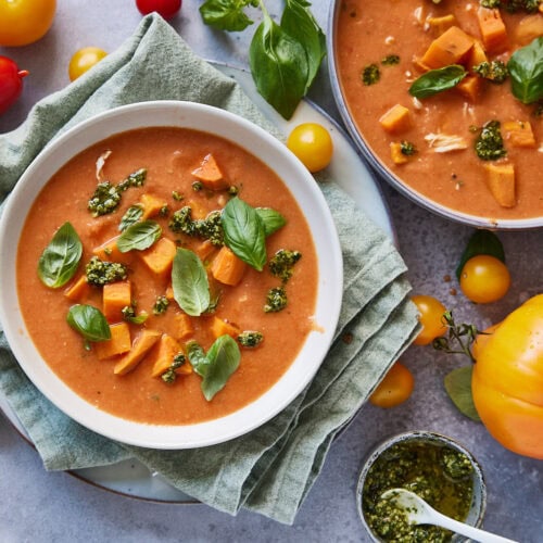 Geroosterde tomatensoep