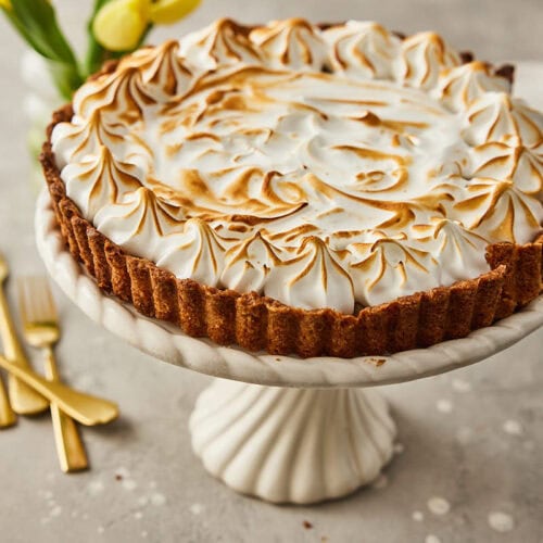 Makkelijke citroen meringue taart