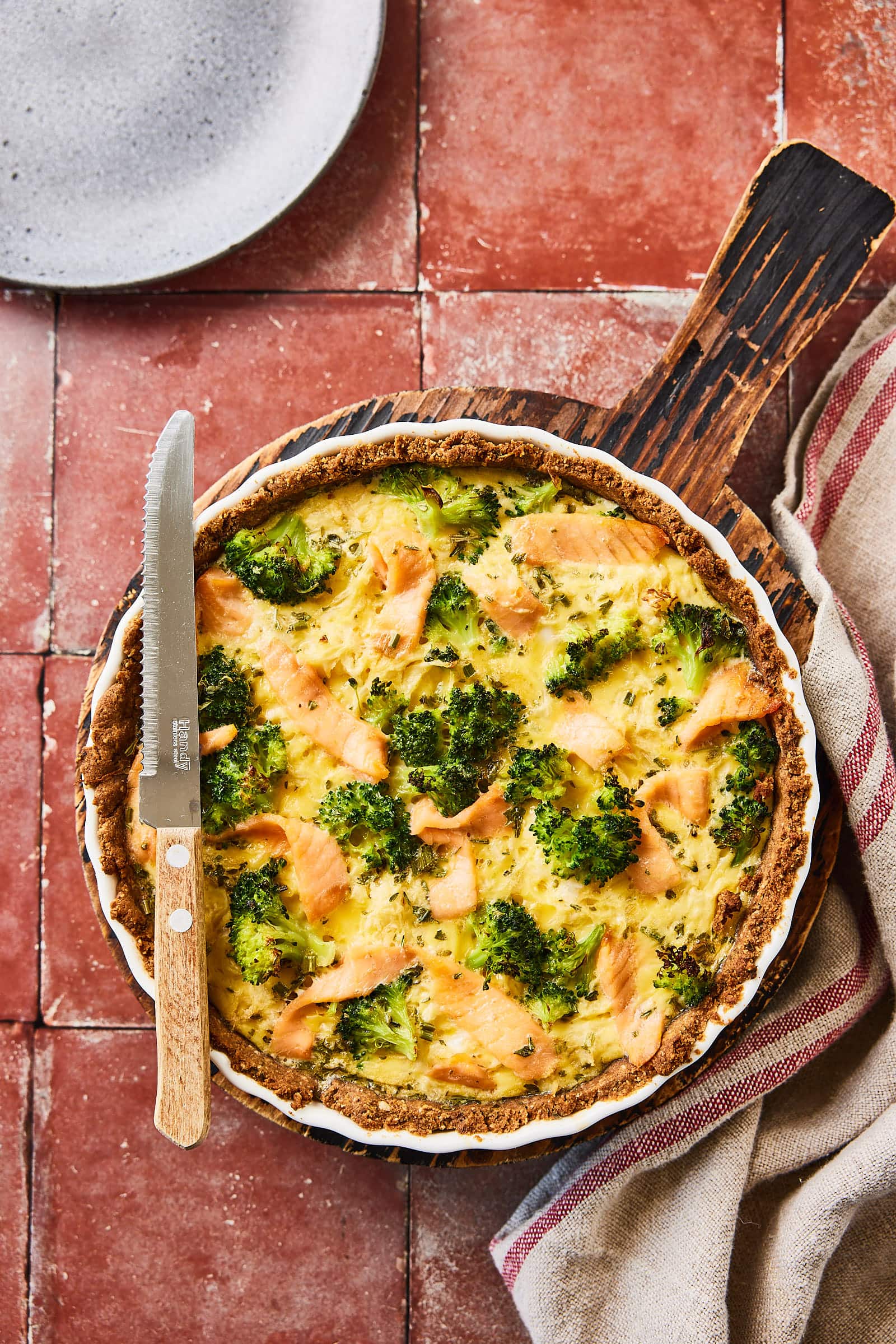 Zuurkoolquiche met zalm