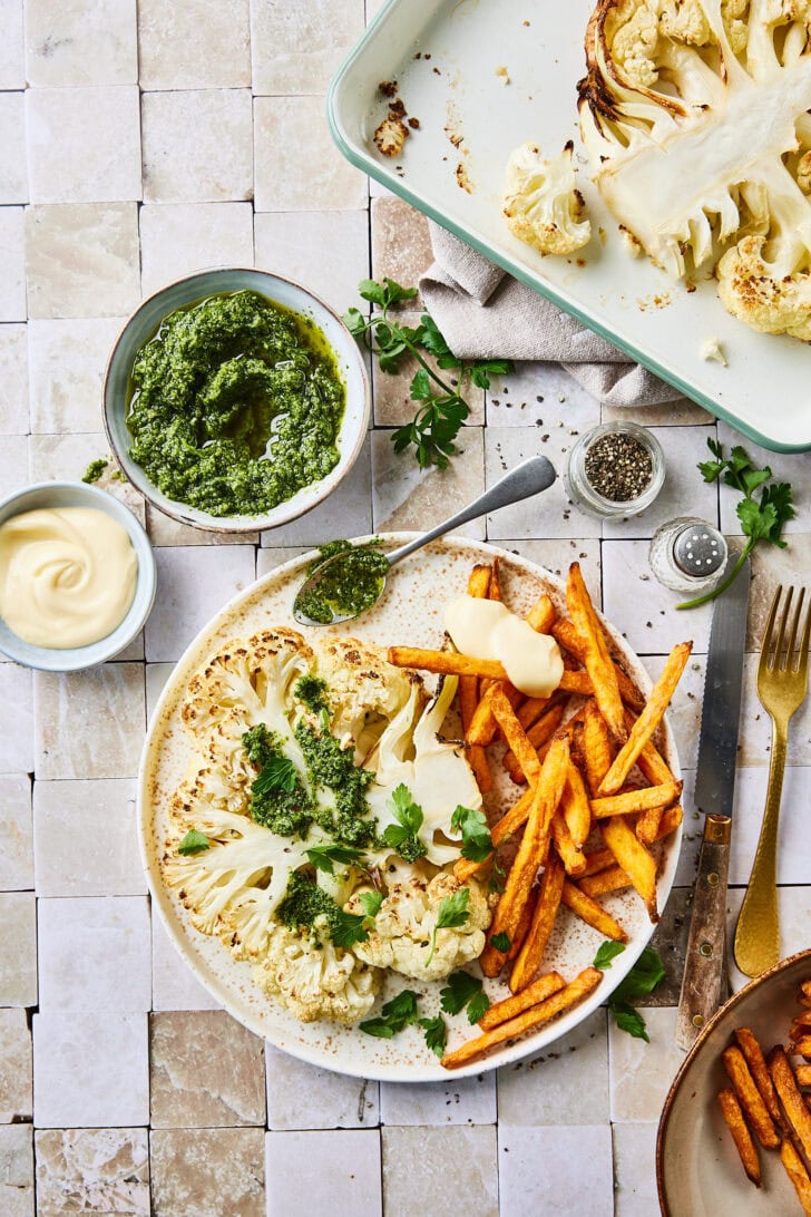 Bloemkoolsteak met chimichurri