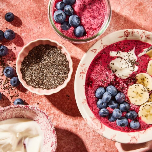 Chiapudding met biet