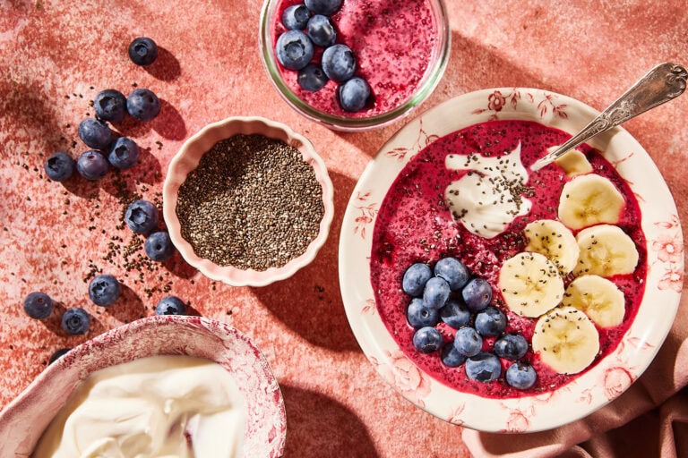 Chiapudding met biet