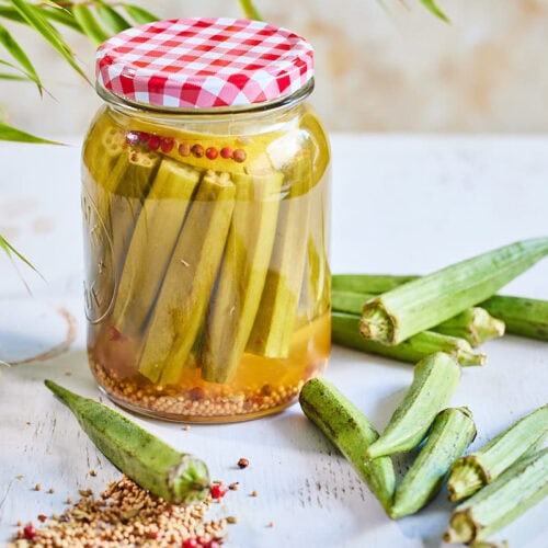 Gepickelde okra